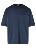 Dries Van Noten 'Heso' Navy Cotton T Shirt
