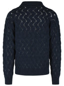 Dries Van Noten 'Maquis' Navy Cotton Sweater