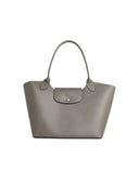 Longchamp L 'épure' Shoulder Bag In Dove Gray Lear