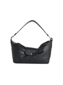 Longchamp 'Le Pliage Xtra Bow' zwarte leren schoudertas