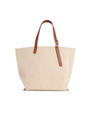 Longchamp 'Shopping Complice' Caramel Cotton Tela Bag