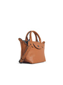 Longchamp Cashew Lear 'Xs Le Pliage Xtra' Handle Bag