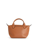 Longchamp Cashew Lear 'Xs Le Pliage Xtra' Handle Bag