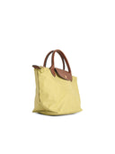 Longchamp Bag With 'S Le Pliage Original' Handle In Pistachio Tela