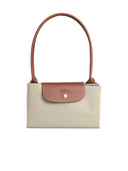 Longchamp 'L Le Pliage Original' Shoulder Bag In Grey Green Recycled Tela