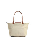 Longchamp 'L Le Pliage Original' Shoulder Bag In Grey Green Recycled Tela