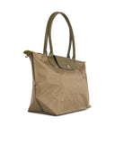 Longchamp 'M Le Pliage Green' Green Tela Shoulder Bag