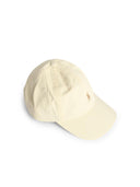 Gorra de algodón color crema de Polo Ralph Lauren