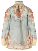 Zimmermann 'Daylight' Multicoloured Ramie Blouse