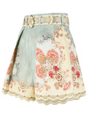 Zimmermann 'Daylight' Multicoloured Linen Shorts