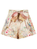 Short en soie et coton crème 'Rebellion' Zimmermann