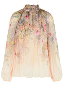 Blusa in viscosa color crema Zimmermann 'Rebellion'