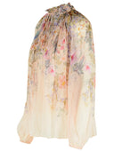 Blusa in viscosa color crema Zimmermann 'Rebellion'
