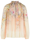 Blusa in viscosa color crema Zimmermann 'Rebellion'