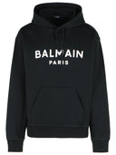 Balmain Black Cotton Sweatshirt