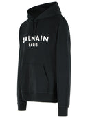 Balmain Black Cotton Sweatshirt