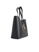 Furla 'Shopping Goccia' Black Lear Bag