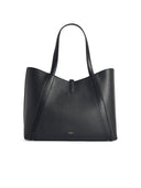 Furla 'Shopping Goccia' Black Lear Bag