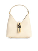 Kremowa mini torebka Furla Lear „Hobo Iride”.