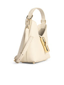 Kremowa mini torebka Furla Lear „Hobo Iride”.