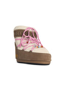 Moonboot Moon Boot 'Icon' Basso in pelle scamosciata beige