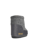 Bottes en tissu gris Moonboot 'Icon Low Nolace Knit'