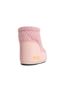 Różowe, materiałowe buty Moonboot „Icon Low Nolace Knit”.