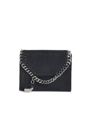 Cartera negra 'Falabella Tri Fold' de Stella Mc Cartney en 'Shaggy Deer'