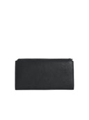 Stella Mc Cartney 'Continental' Wallet With 'Falabella' Flap In Black Eco Pele