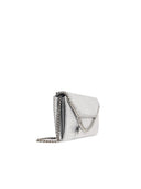 Stella Mc Cartney 'Falabella' Silver 'Shaggy Deer' Crossbody Chain Wallet