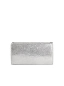 Stella Mc Cartney 'Falabella' Silver 'Shaggy Deer' Crossbody Chain Wallet