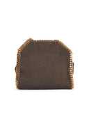 Stella Mc Cartney 'Tote Falabella Micro' Mocha Vegan Suede Bag