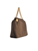 Stella Mc Cartney 'Tote Falabella' Brown Vegan Lear Bag With Drawstring