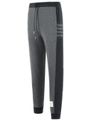 Thom Browne 'Jogger' Grey Cotton Pants