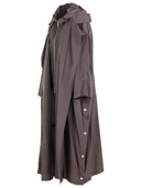 Trench oversize in taffetà caffè Sportmax "Barbra".