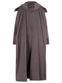 Trench oversize in taffetà caffè Sportmax "Barbra".