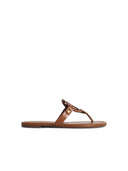 Brązowe japonki Tory Burch „Miller” Lear