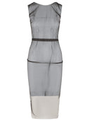 Maison Margiela brun polyamidkjole
