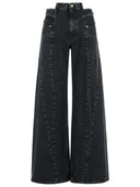 Jeans Maison Margiela tagliati in cotone nero