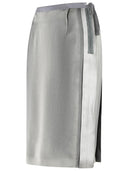 Maison Margiela Grey Viscose Midi Skirt