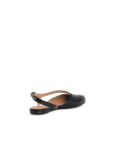 Maison Margiela 'Tabi' Black Lear Slingbacks