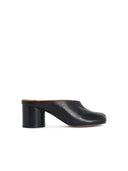 Maison Margiela Mules 'Tabi Décolleté' In Nappa Nera