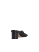 Maison Margiela Mules 'Tabi Décolleté' In Nappa Nera