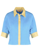 Camisa Marni De Algodón Azul Claro