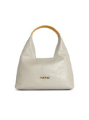 Marni 'Trapeze' Mini Grey Lear håndtaske