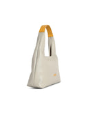 Marni 'Trapeze' Mini Grey Lear håndtaske