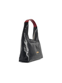 Marni 'Trapeze' Mini Black Lear håndtaske