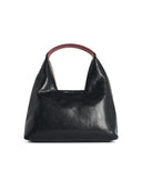 Marni 'Trapeze' Mini Black Lear håndtaske