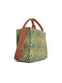 Marni Petit Sac 'Tote' En Tissu Effet Raphia Naturel Multicolore