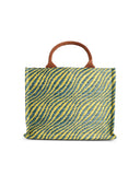 Marni Petit Sac 'Tote' En Tissu Effet Raphia Naturel Multicolore